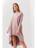 Asymetrické oversize cappuccino šaty FK613 - Internetový obchod - Butik